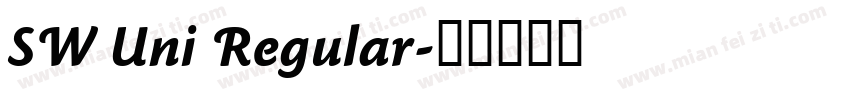 SW Uni Regular字体转换